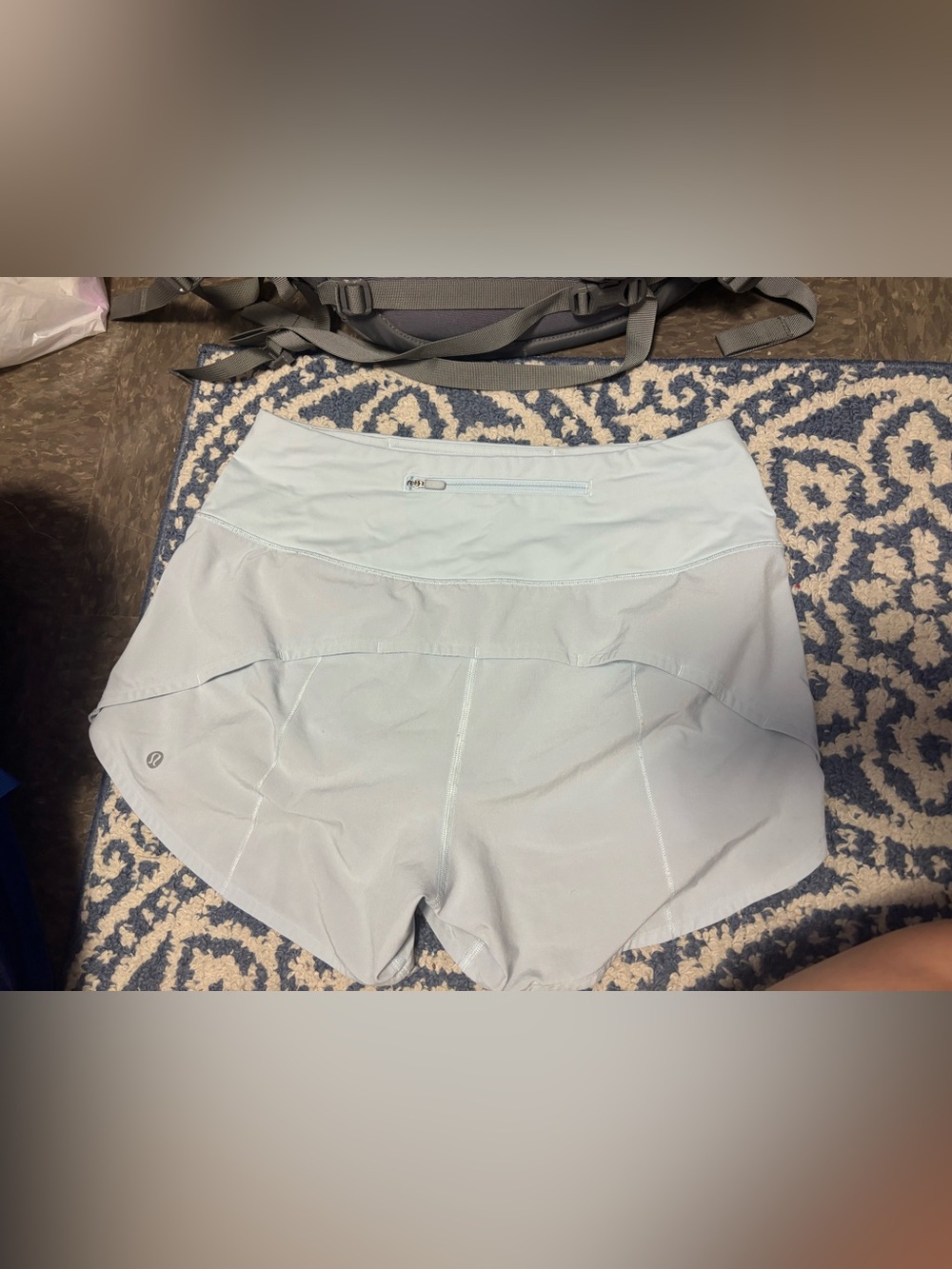 Lululemon Speed Up High-Rise Lined Shorts 4” in Powder Blue - Picture 2 of 4